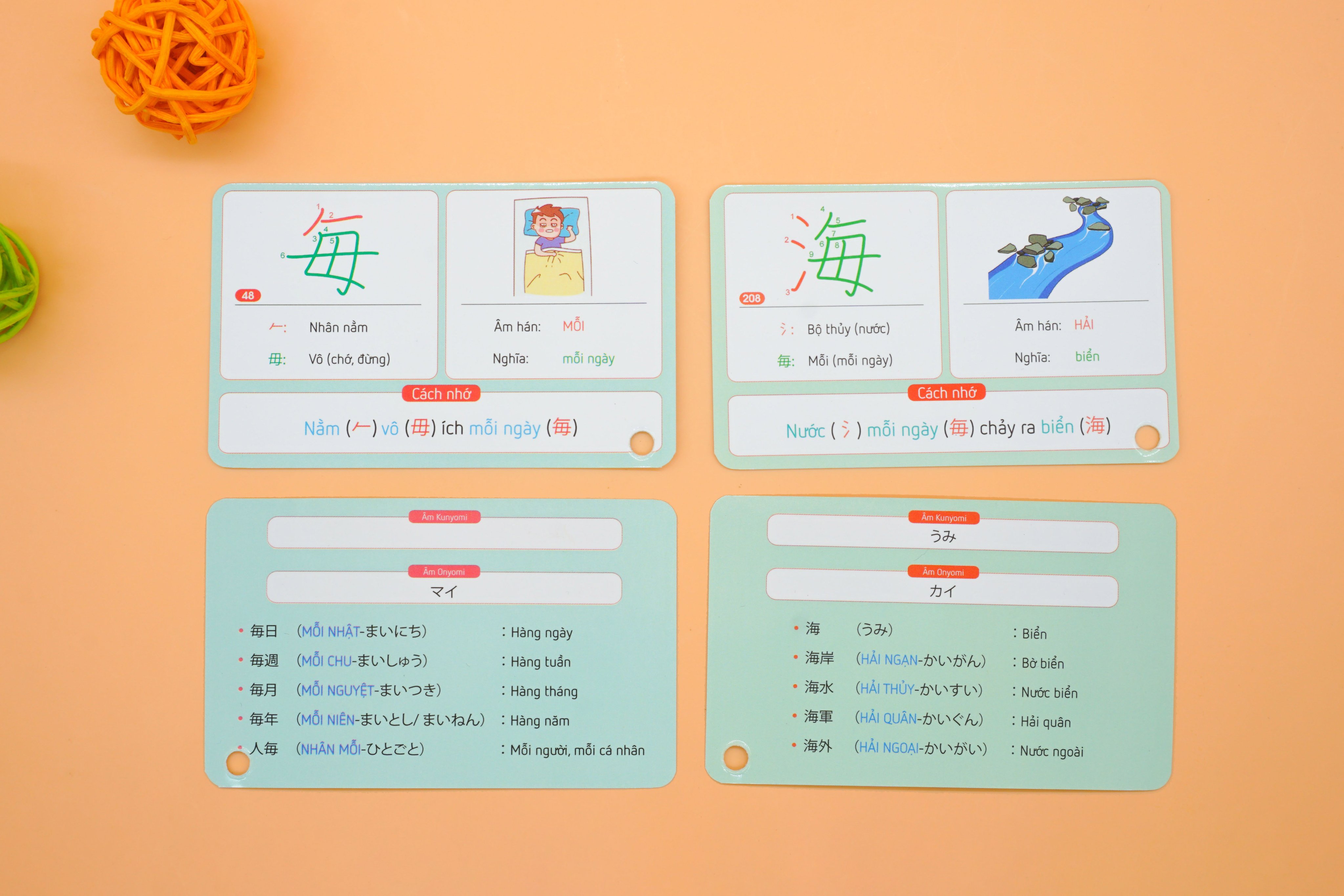 Flashcard Hack Não 220 Kanji N5 - Hướng Dẫn Học Qua Câu Chuyện