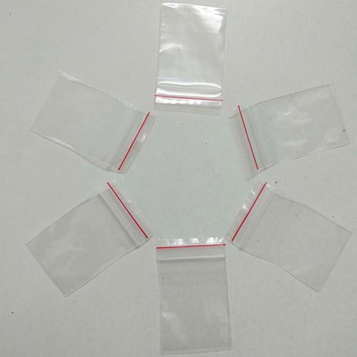Túi zip chỉ đỏ, ziper viền đỏ 0,5kg