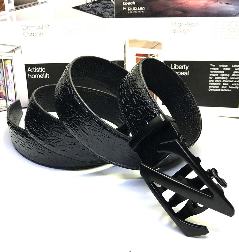 Thắt lưng/ dây nịt nam khóa tự động da cá sấu có hộp đựng theo kèm LOẠI 1