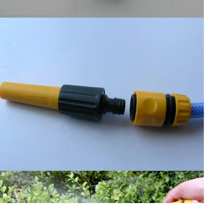 Bộ dây vòi xịt nước rửa xe, tưới cây . tăng áp 3 lần, loại 15m 206622-5 cút sập,nối đen+ tặng đai