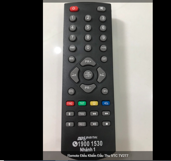 Remote Điều Khiển Đầu Thu VTC TV277 hàng chính hãng