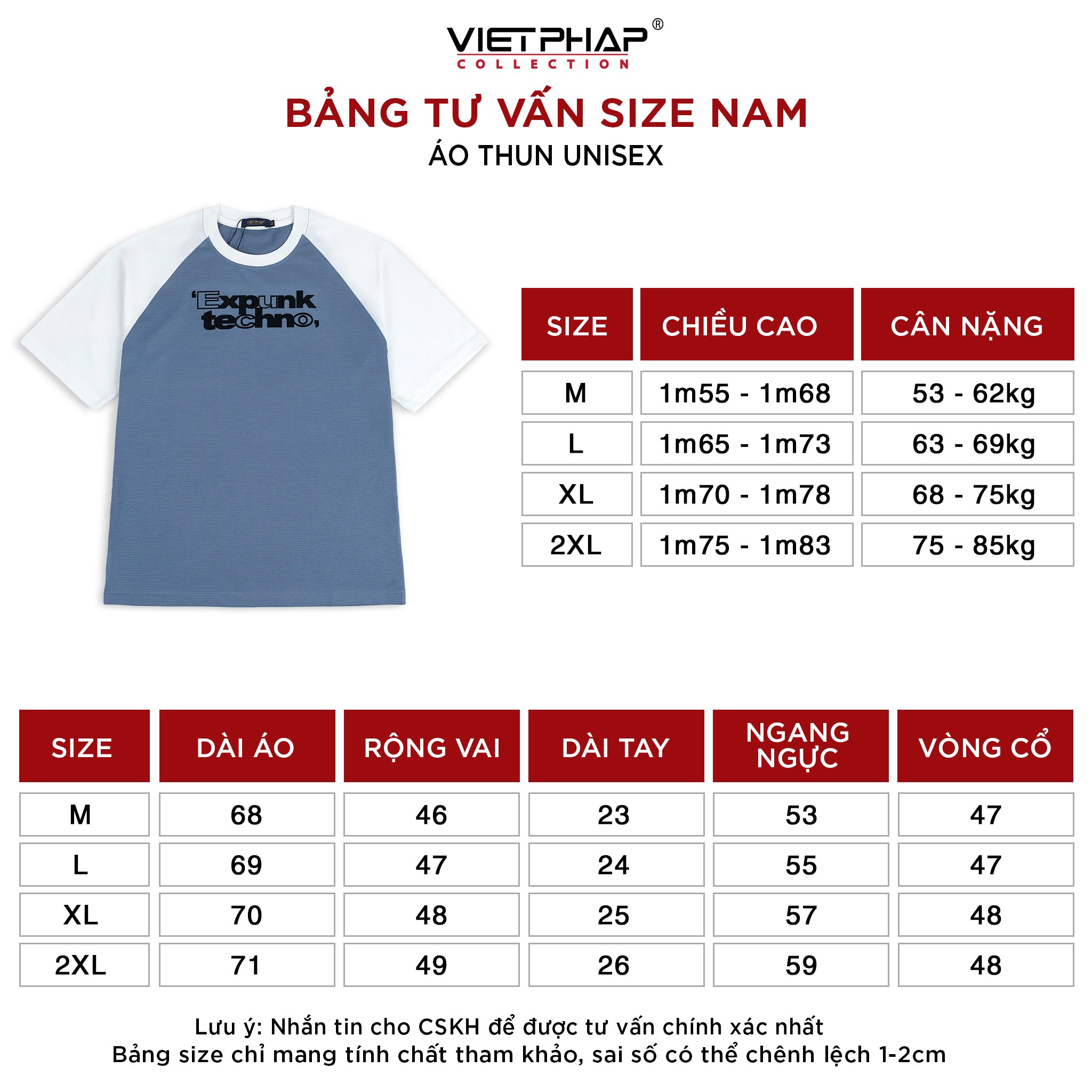 Áo Thun Nam VIỆT PHÁP Form Unisex Chất liệu Cotton co dãn thấm hút mồ hồi tốt 93301B