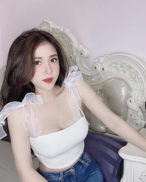 Áo 2S Ruy Băng Buộc Nơ Vai Hit Hot
