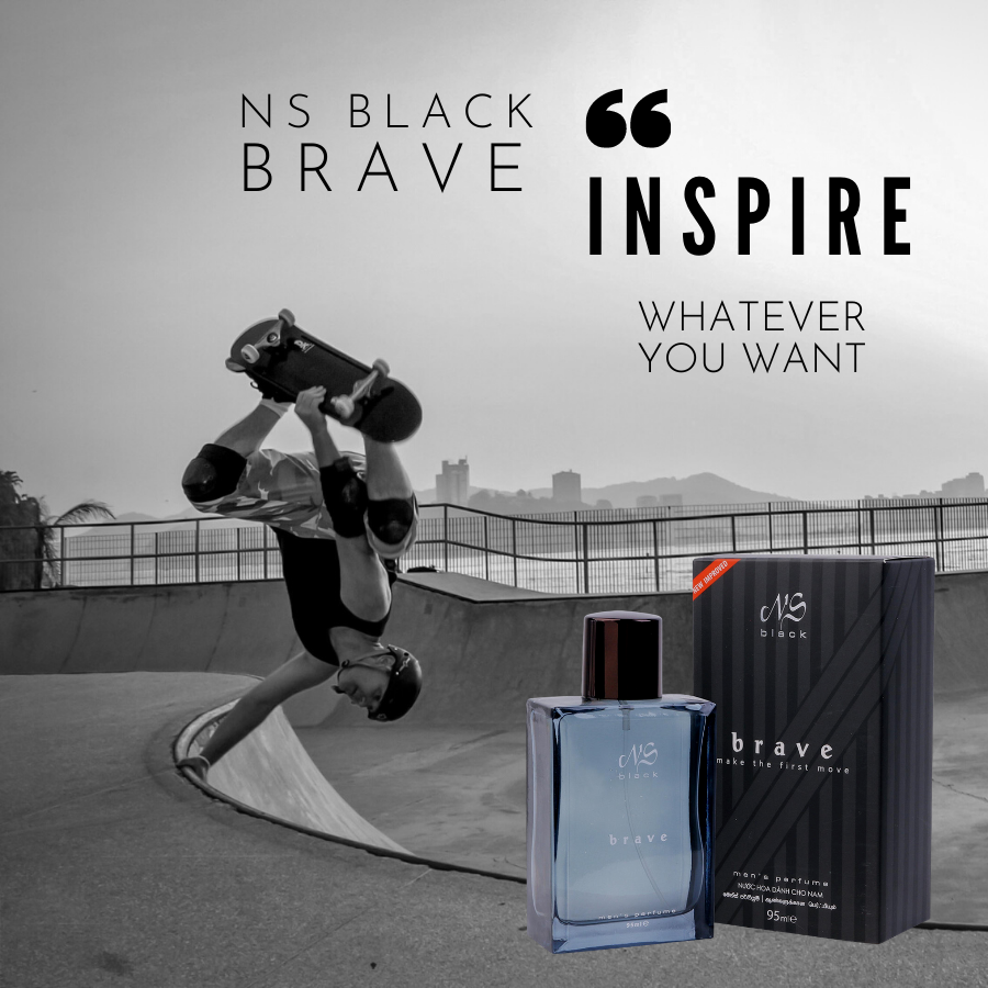 Nước hoa nam NS Black Brave EDP (Eau De Parfum) 95ml