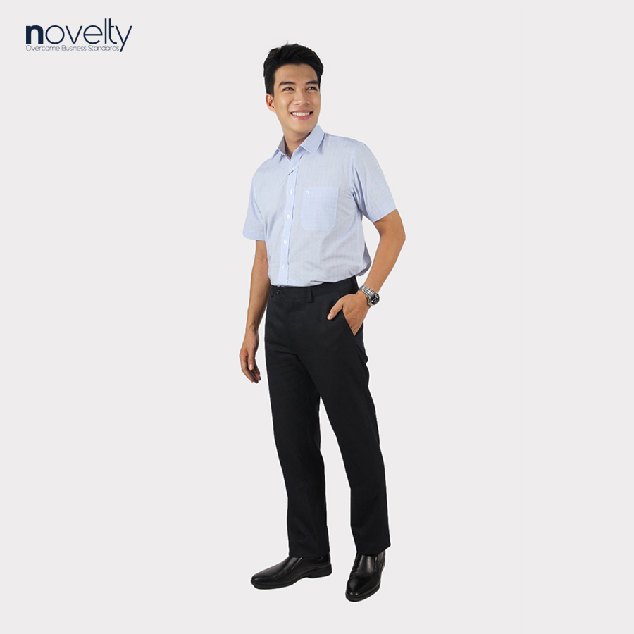 Quần tây nam Novelty 0Ply Regular fit xanh navy NQTMMDMPRR2209970