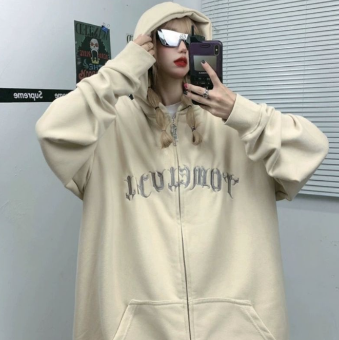 Áo Hoodie Áo Khoác Nỉ Hoodie Zip Hàng Quảng Châu Siêu Đẹp , Áo Khoác Nam Tay Dài Có Nón Thời Trang Hàn Quốc, Áo khoác hoodie zip nỉ thêu chữ TOMEIUHI