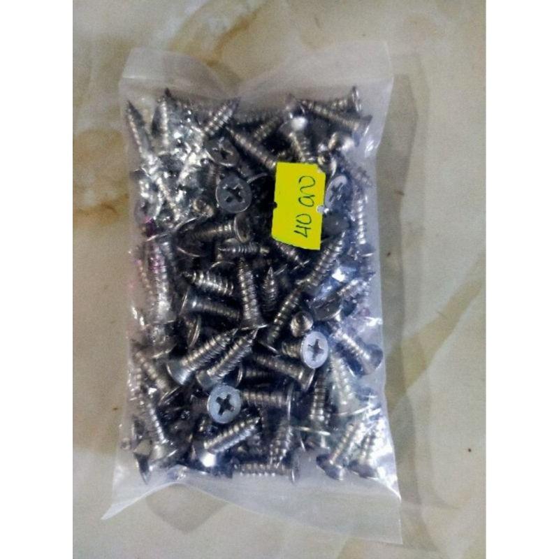 Vít trắng inox 6x20