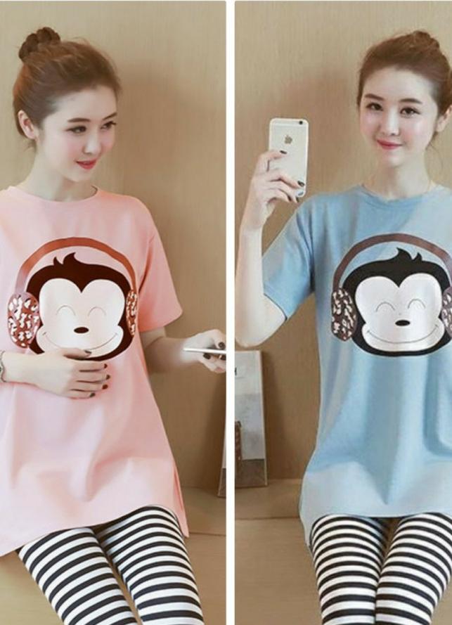 Set Bộ Lửng In Hình Mặt Khỉ CUTE NT6343