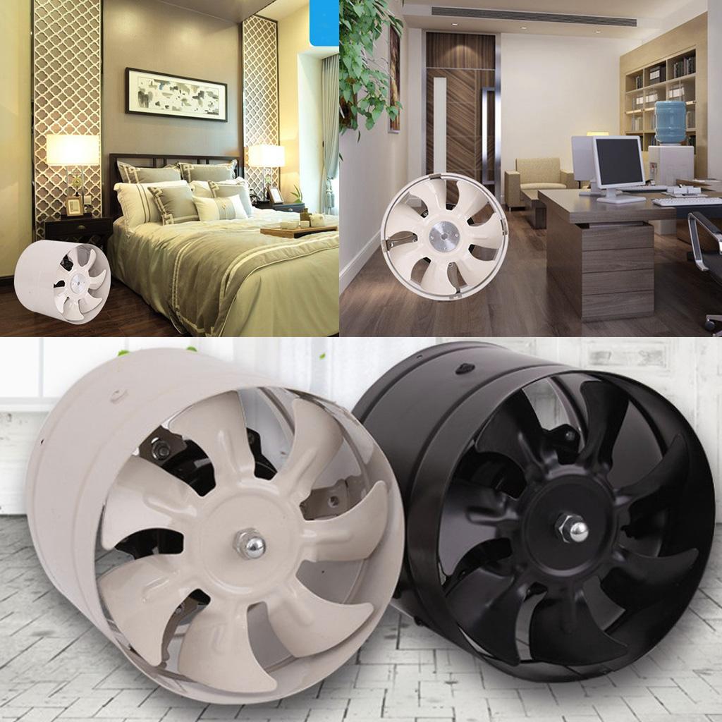 Metal Inline Duct Fan Booster Exhaust Blower Air Cooling Vent