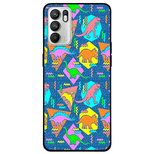 Ốp lưng dành cho Oppo Reno 6 - Reno 6 5G - Reno 6Z 5G - Họa Tiết Khủng Long