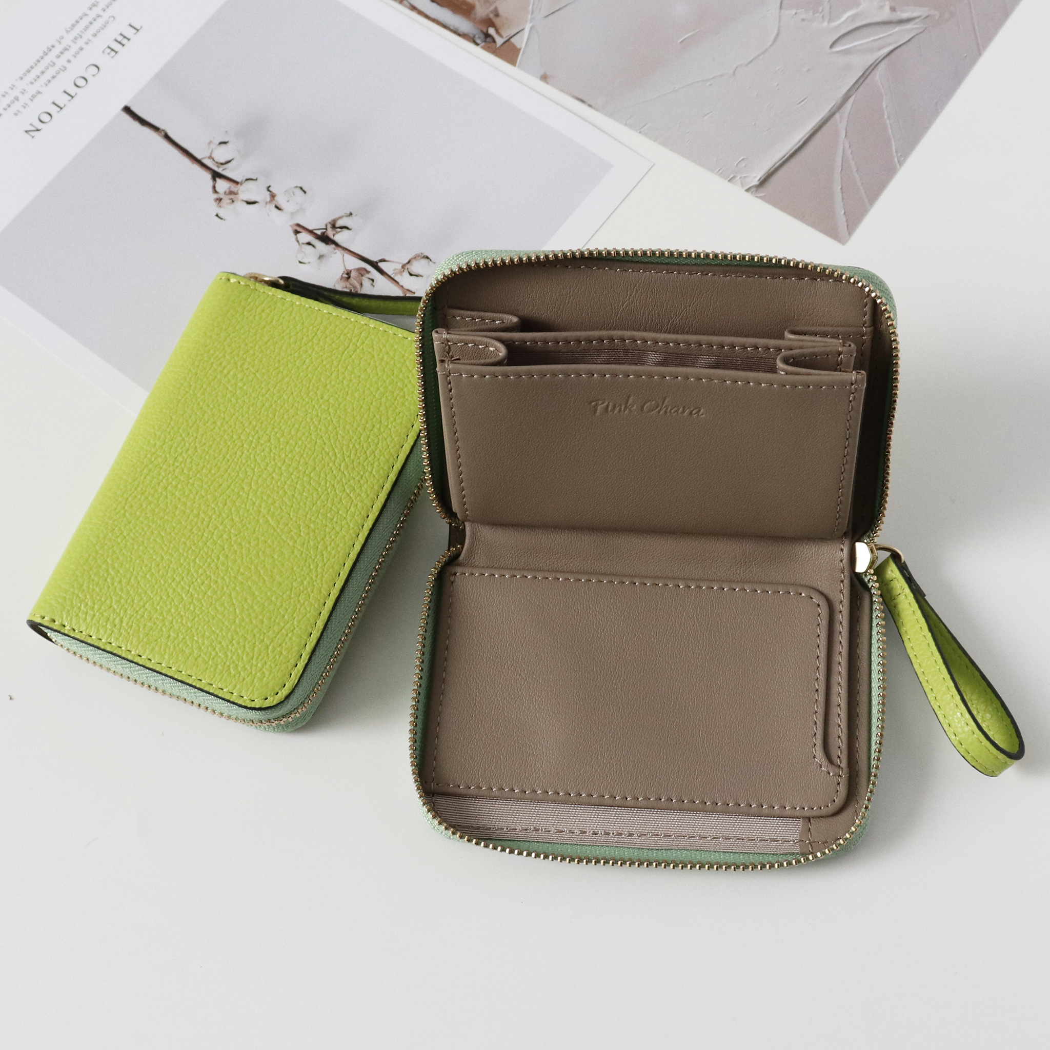 Ví đựng tiền nữ mini khóa zip nhỏ gọn - có ngăn tiền thẳng