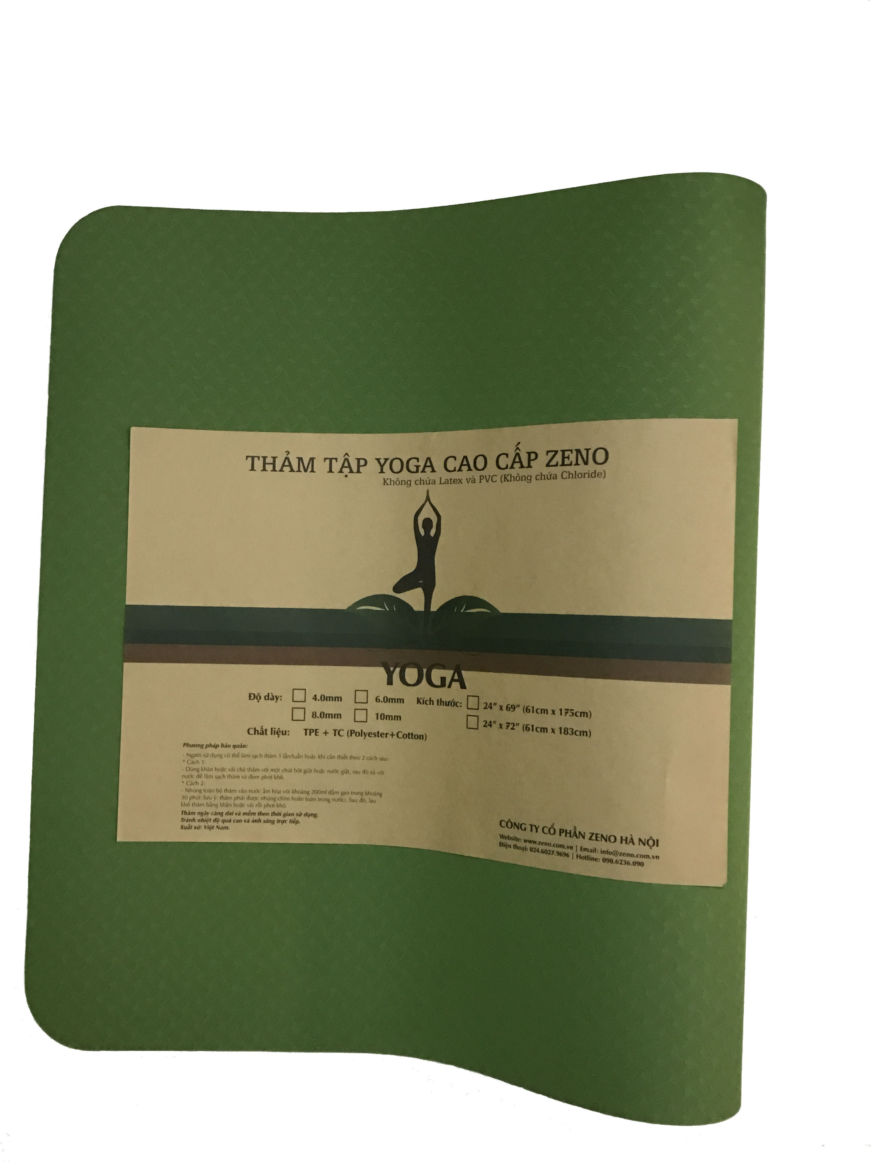 Thảm tập yoga 2 lớp TPE cao cấp Zeno