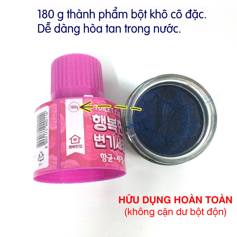 Bình thả toilet thơm Hoa Hồng