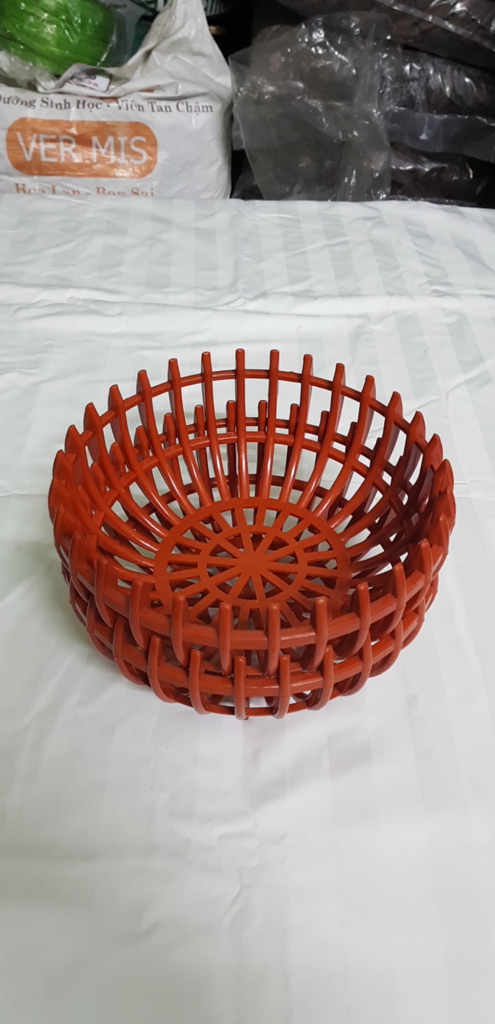 Chậu nhựa Giả Bí trồng Lan Fi26 - Màu Cam
