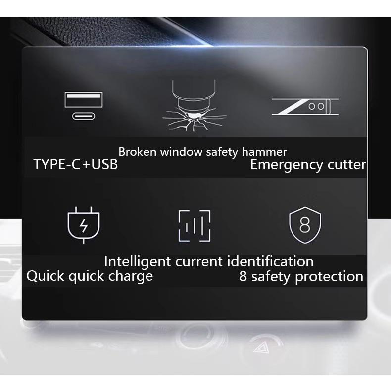 Tẩu Sạc Điện Thoại Nhanh 70MAI USB Type-C QC3.0 Cho 70MAI A500S A800S D06 M300 D07 M500