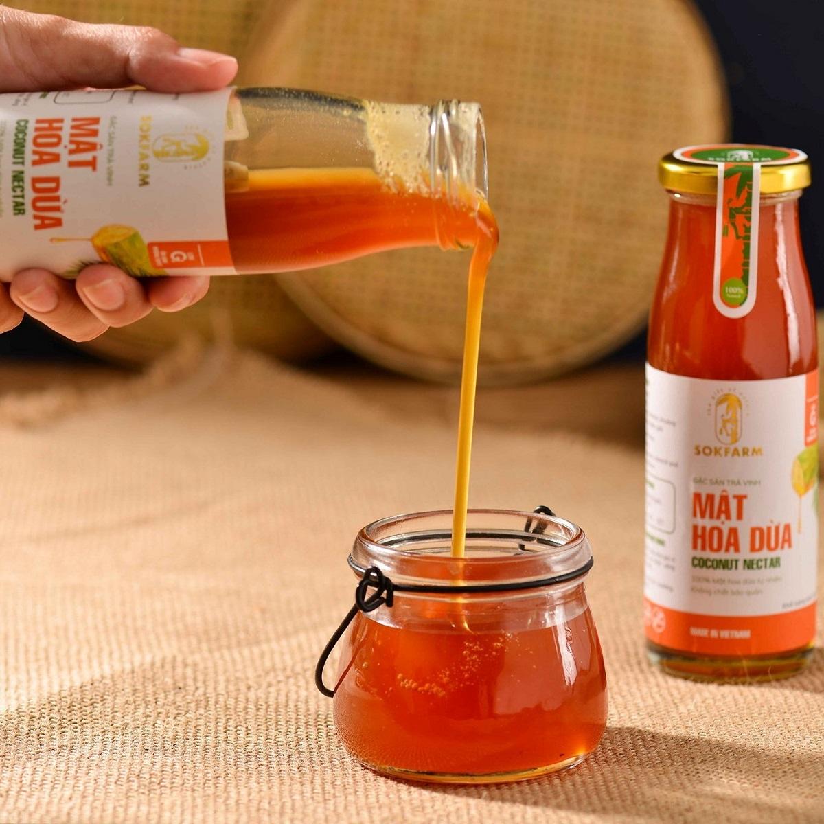 COMBO 2 CHAI MẬT HOA DỪA - SOKFRAM- 500ml - 100% MẬT HOA DỪA NGUYÊN CHẤT