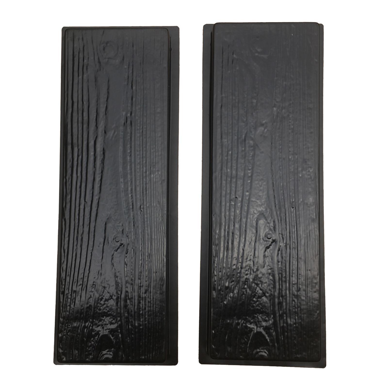 2X Wood Grain Garden Lawn Path Maker Paving Mold Concrete Cement Brick Mould