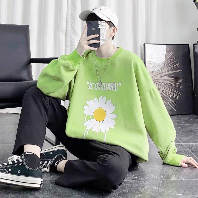 ÁO SWEATER NAM NỮ IN HOA CÚC