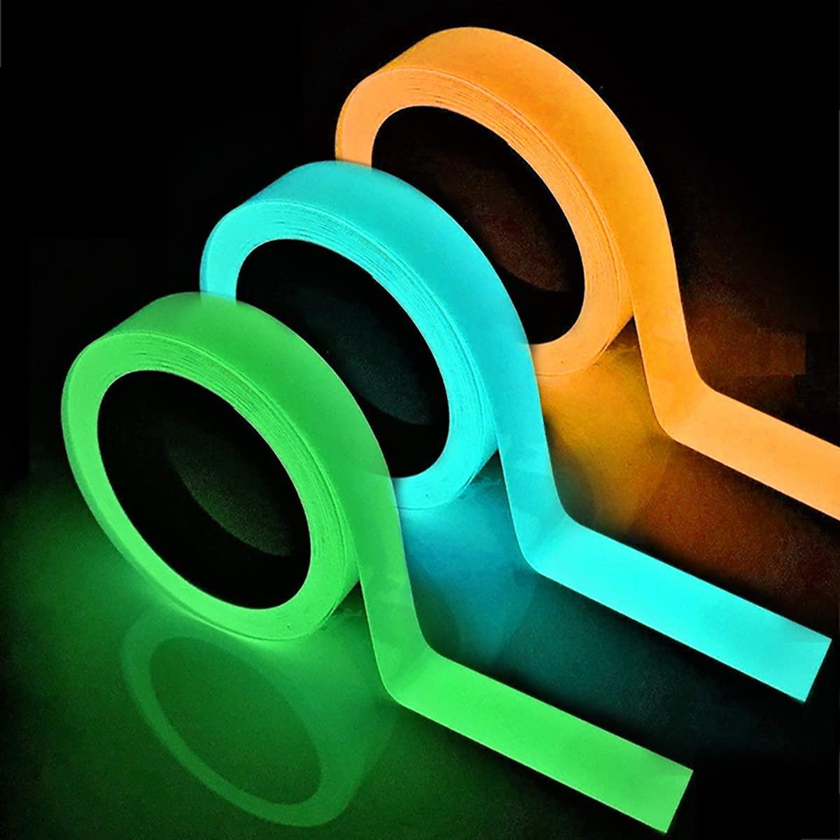 3 miếng 10 mm tự dính dính huỳnh quang băng dính Waterproof Waterproo