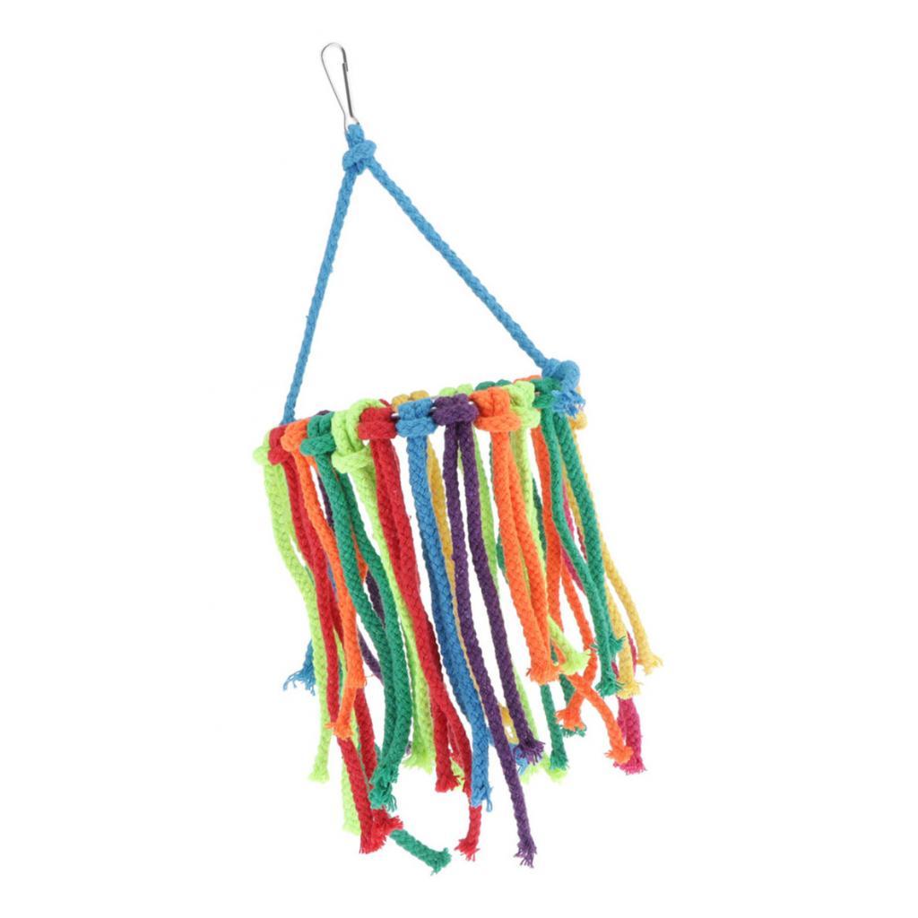 Birds Parrot Chew Toys Cage Shredder Foraging Toy For Small Bird Hanging Toy