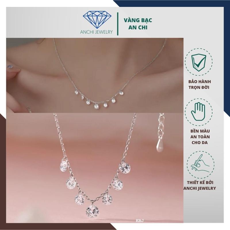 Dây chuyền bạc trẻ trung đeo cực nổi,An chi jewelry