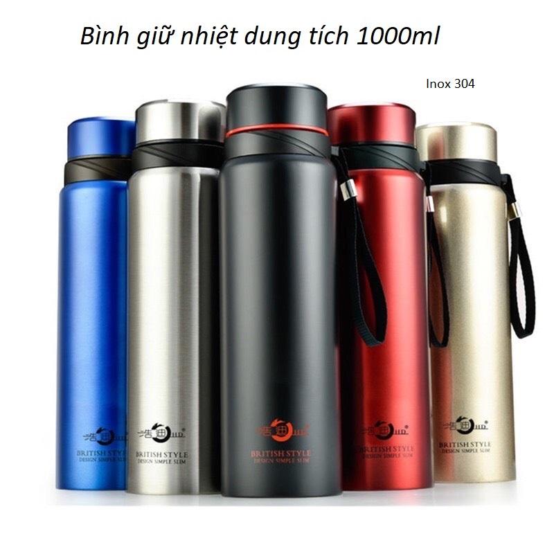 Bình Giữ Nhiệt Cao Cấp 1000ml Inox 304 Có Khay Lọc Trà