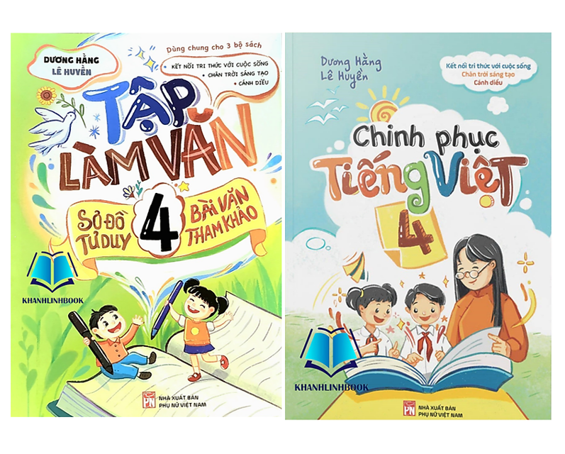 Sách - Combo Chinh Phục Tiếng Việt 4 + Tập Làm Văn 4 - Dùng chung cho 3 bộ sgk hiện hành