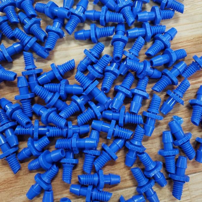 Khởi thủy 1 đầu ren 1 đầu gài nối ống PVC xám  với ống LDPE 5x7 ,5x8,6x8