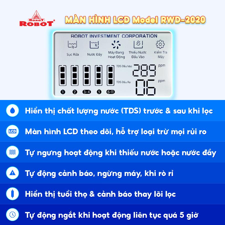 Máy Lọc Nước ROBOT Công Nghệ Lọc RO + UF Grand Pro 5410W-UR Chế Độ Nóng Nguội Lạnh - Hàng Chính Hãng