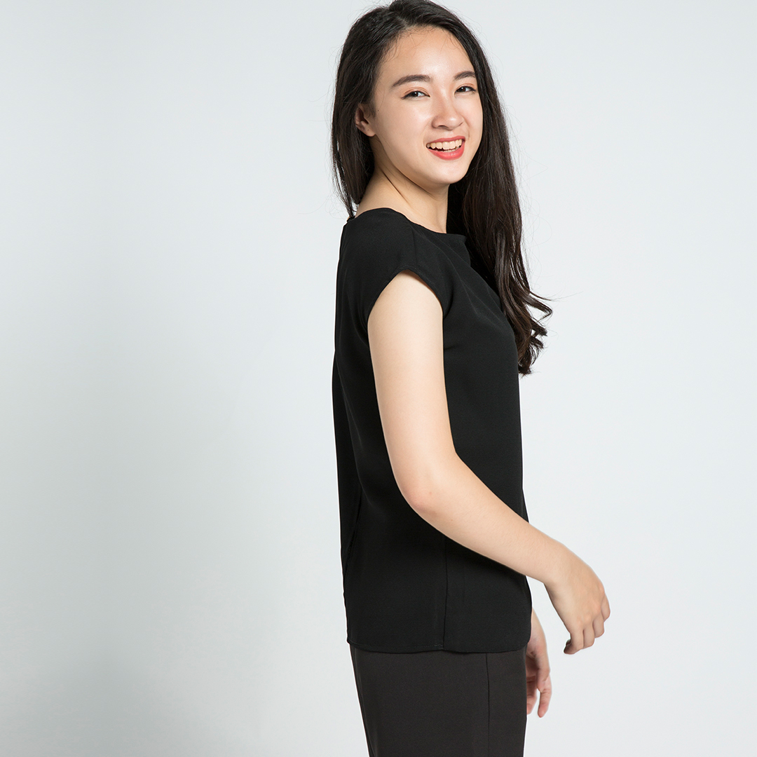 Áo Kiểu Cao Cấp Áo Đắp Vạt Thời trang thiết kế Hity TOP090