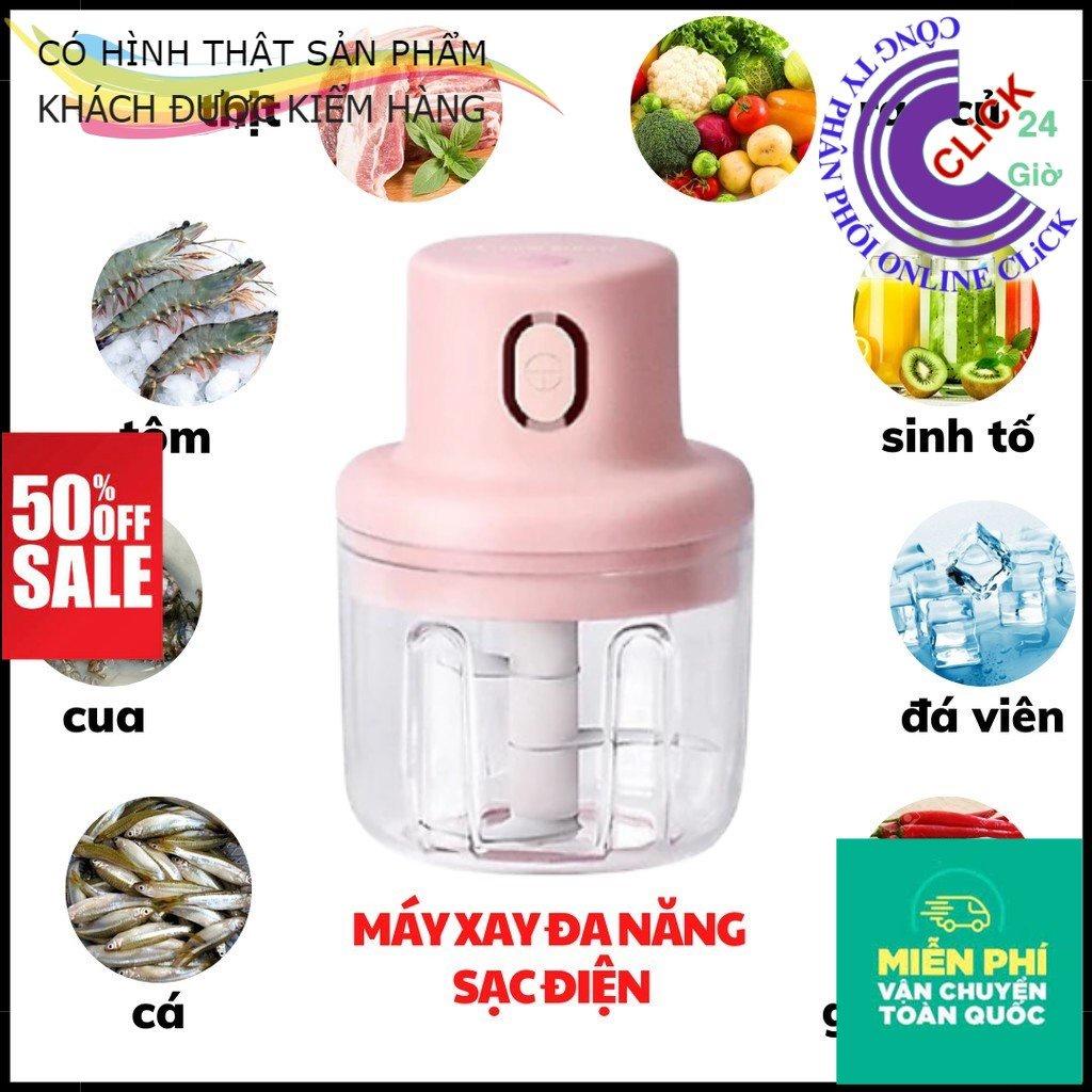 Máy Xay Mini Sạc Điện, Xay Thịt Ớt Hành Tỏi Rau Củ Quả Cầm Tay Siêu Tiện Lợi - Hàng Cao Cấp Loại 1