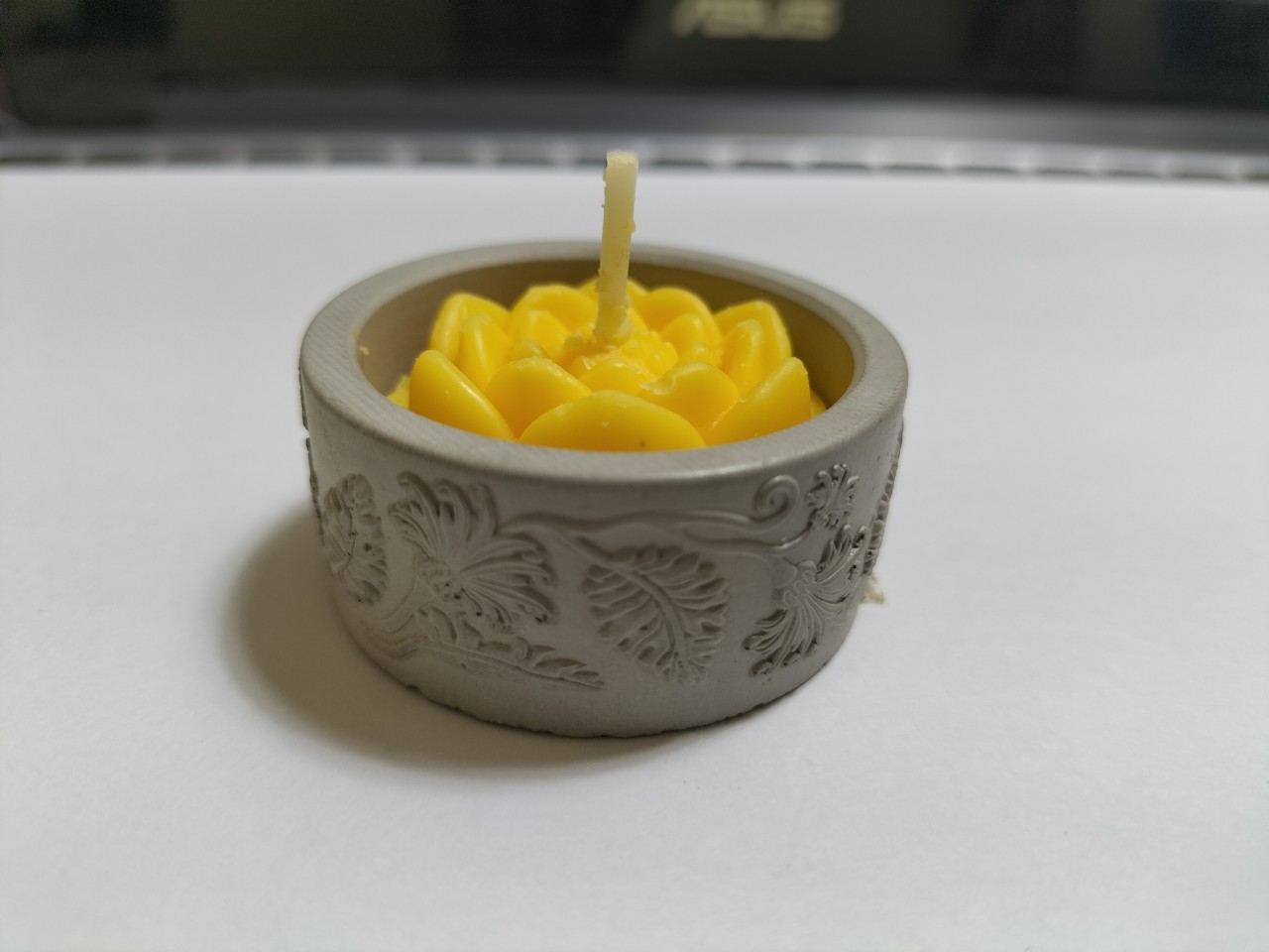 Set 4 hủ nến bằng xi măng Seeart đựng viên nến thơm tealight candles - hàng handmade DIY, cốc để nến cúng phật , bàn thờ trang trí nhiều màu ( không kèm nến)