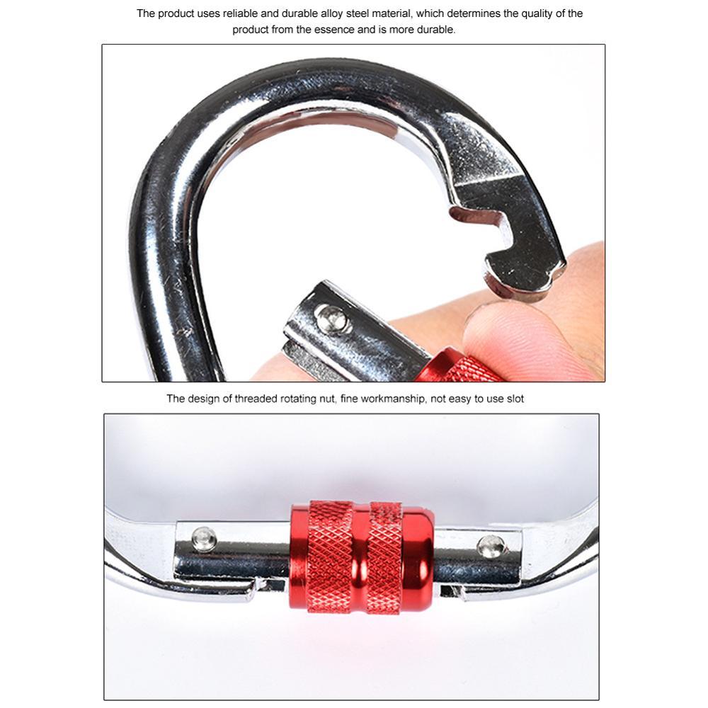 1 Phụ Kiện Yoga 25KN Chuyên Nghiệp Chủ Khóa Móc Đa Năng Đá Khóa Thiết Bị Ngoài Trời Yoga Võng Móc