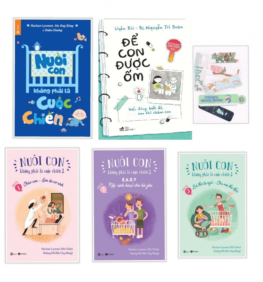 Sách – Combo 4 Cuốn Nuôi Con Không Phải Cuộc Chiến  Để Con Được Ốm – Tặng Kèm Bookmark PĐ