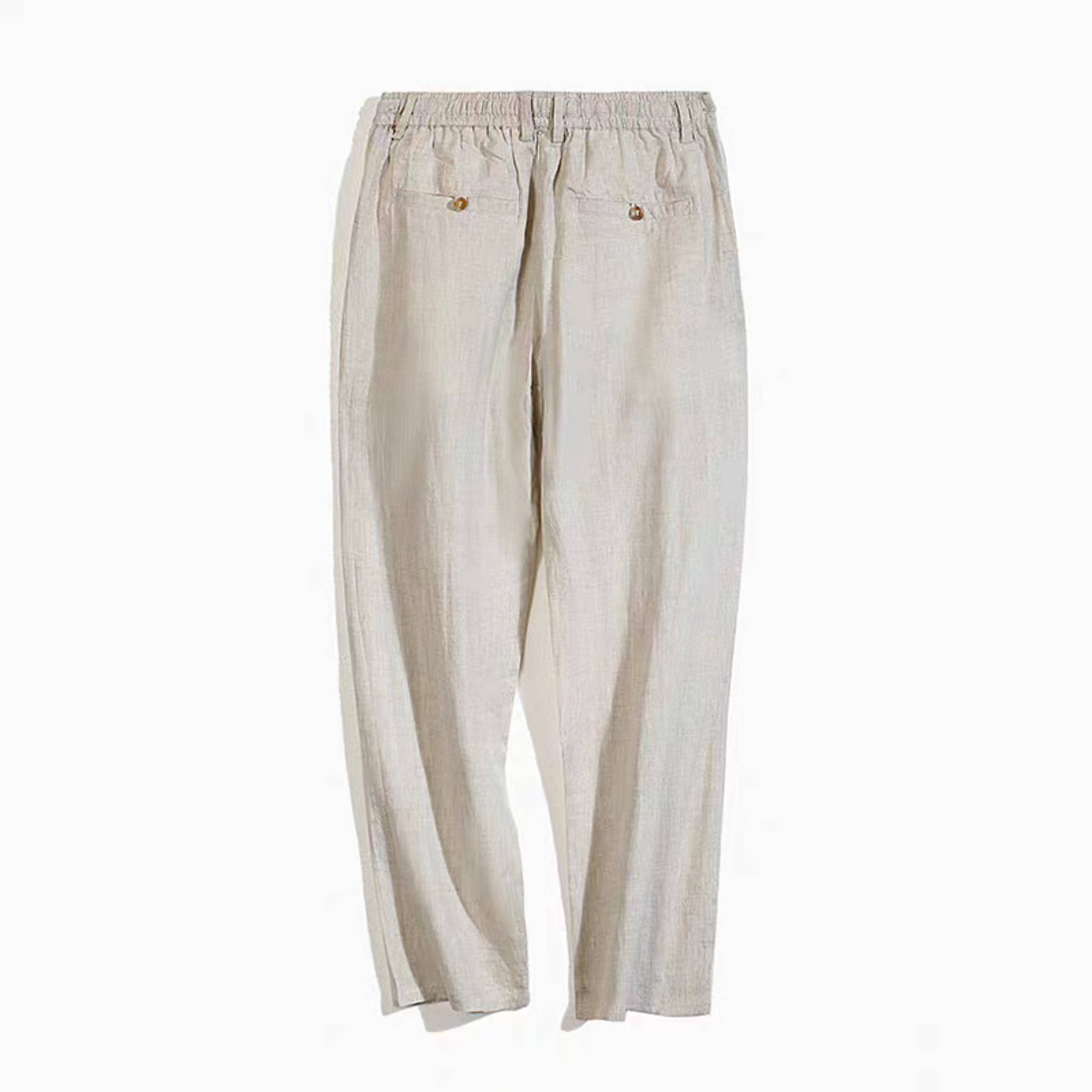 Quần linen nam , quần đi biển chất liệu thoáng mát dễ mặc có dây rút eo phối khóa cúc QD11