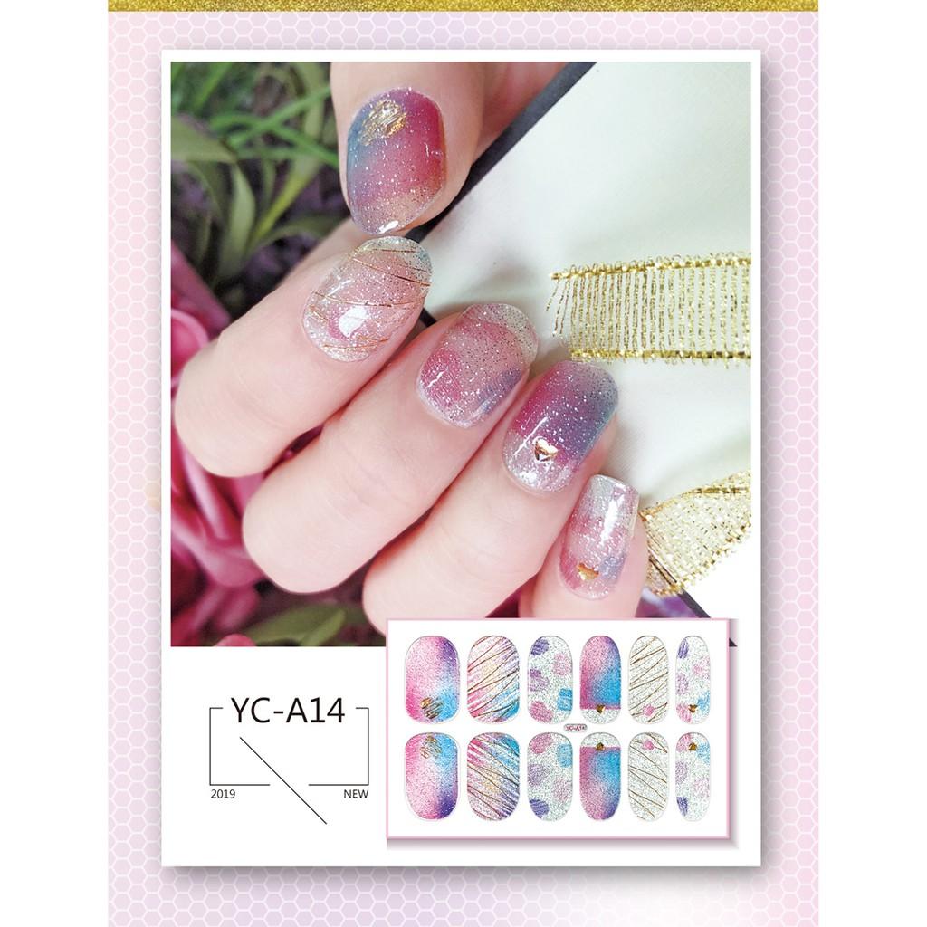 20 mẫu Miếng dán móng tay nail nhiều hình dễ thương N04 mix mẫu