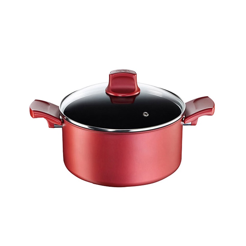 Nồi lẻ hai quai có nắp Tefal Character 24cm (Đỏ)