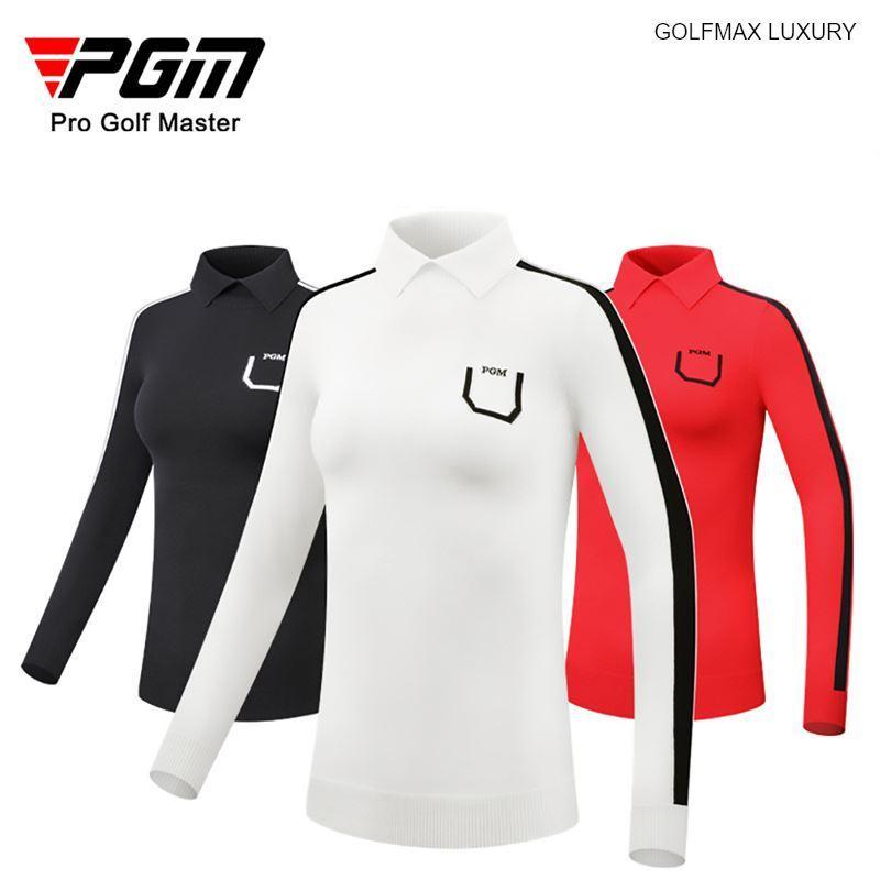 Áo dài nữ đánh Golf chính hãng PGM - YF424 - Chất liệu len dệt kim thấm mồ hôi cao cấp, bền đẹp