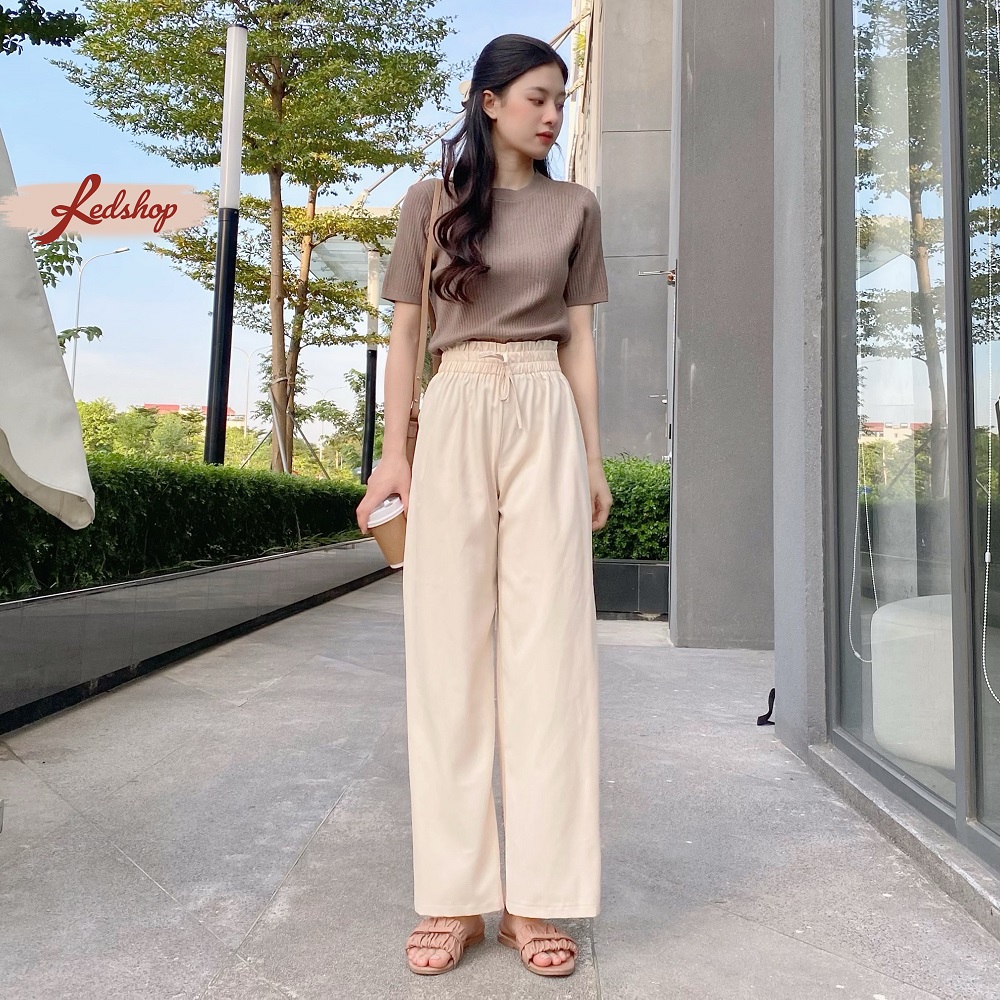 Áo len tăm basic đơn giản ngắn tay phong cách Hàn Quốc Red Shop 29949