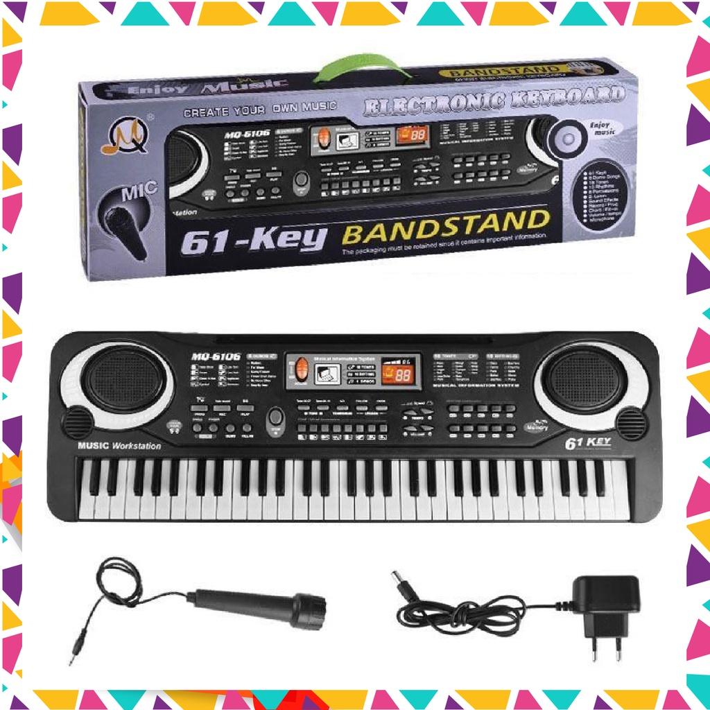ĐÀN PIANO ĐIỆN TỬ CHO BÉ 61 PHÍM CÓ KÈM MICRO CHẤT LƯỢNG CAO ÂM THANH TỐT CÓ RẤT NHIỀU CHỨC NĂNG