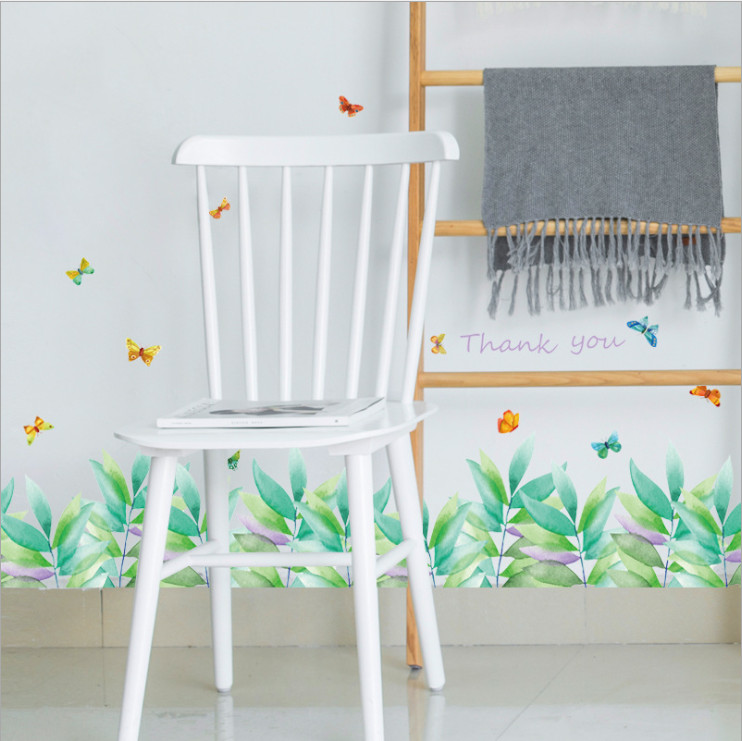 Decal dán trang trí chân tường phong cách Bắc Âu DCT044 - 2 bộ