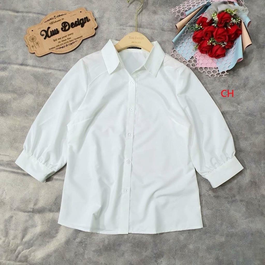 Áo sơ mi quốc dân tay lửng siêu xinh