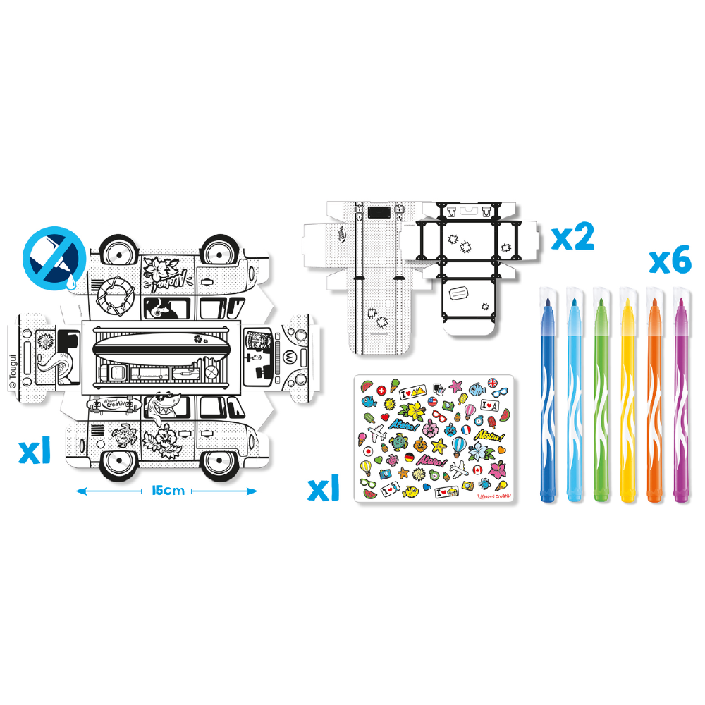 MAPED - Bộ Dụng Cụ Thủ Công Thiết Kế Và Trang Trí Mô Hình Giấy - 1 bộ