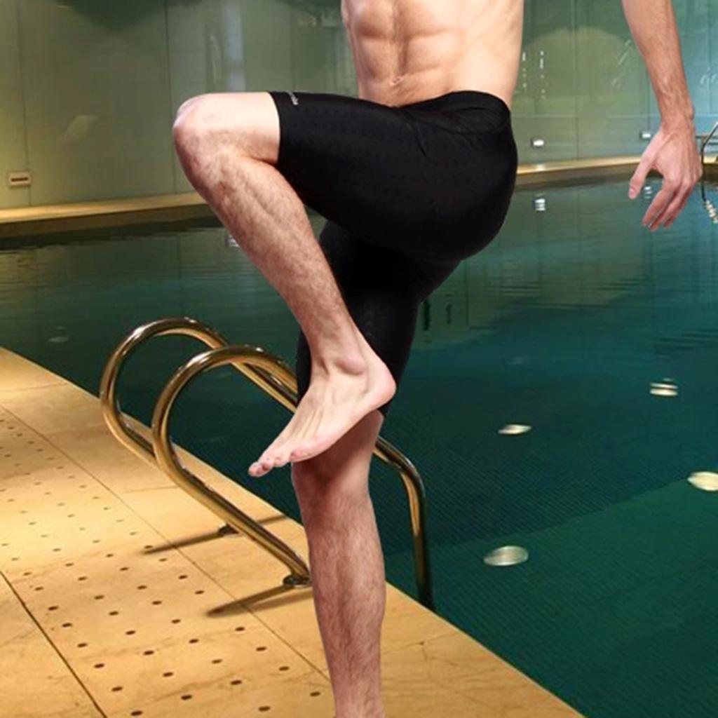 Elastic & Breathable Mens Swim Trunks Boxer Shorts Pants Swimming Swimwear