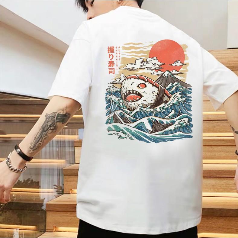 Áo Thun Tay Lỡ Unisex SUSHI Vượt Biển