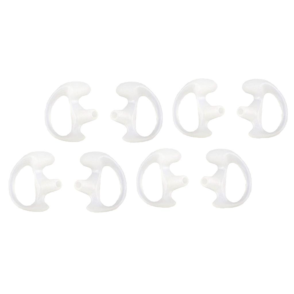 4 Pairs Replacement Earbud for Walkie Talkie Acoustic Tube Earpiece