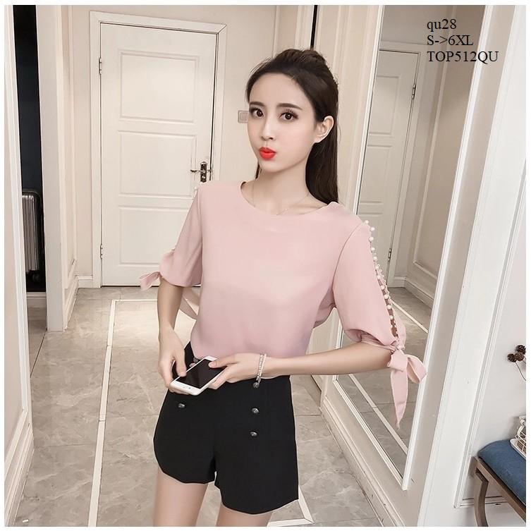 TOP414 ÁO VOAN NỮ TAY LỠ ĐÍNH HẠT