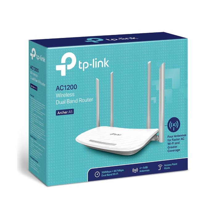 Router Wi-Fi Băng Tần Kép AC1200 TP-LINK Archer A5-hàng chính hãng