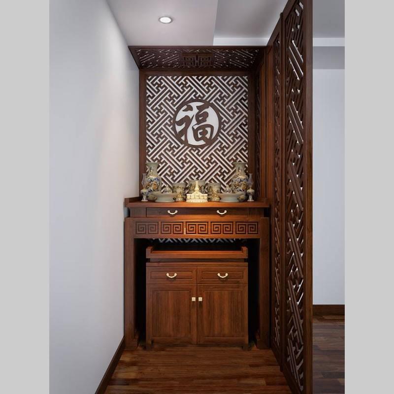 Vách ốp phòng thờ trang nghiêm
