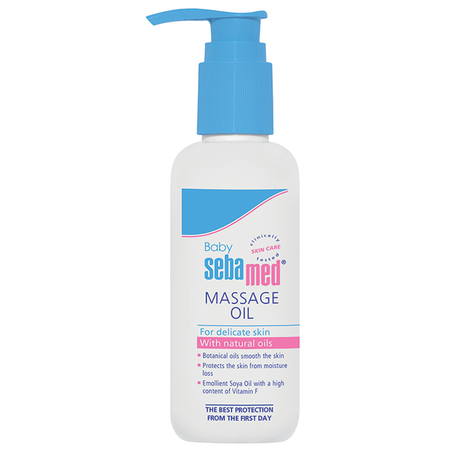 Tinh Dầu Massage Trẻ Em Baby Sebamed Massage Oil Chai 150Ml Từ Đức Giúp Làm Mềm Mịn Da, Bảo Vệ Da, Kích Thích Tuần Hoàn Máu Trẻ, Phát Triển Trí Não